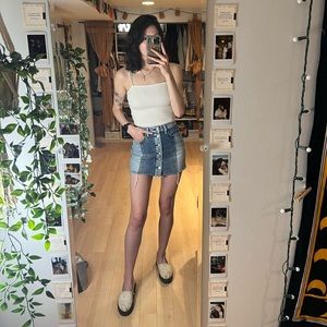 Pacsun Two Toned Denim Skirt